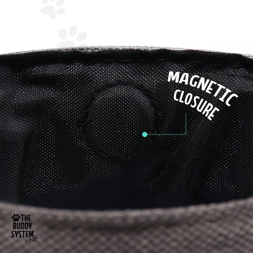 Buddy Bag with Belt - Waist Belt Bag with Magnetic Closure for Pet Training, Running, Walking - Pouch for Treats, Snacks, Toys, Kibble - Pack of 1