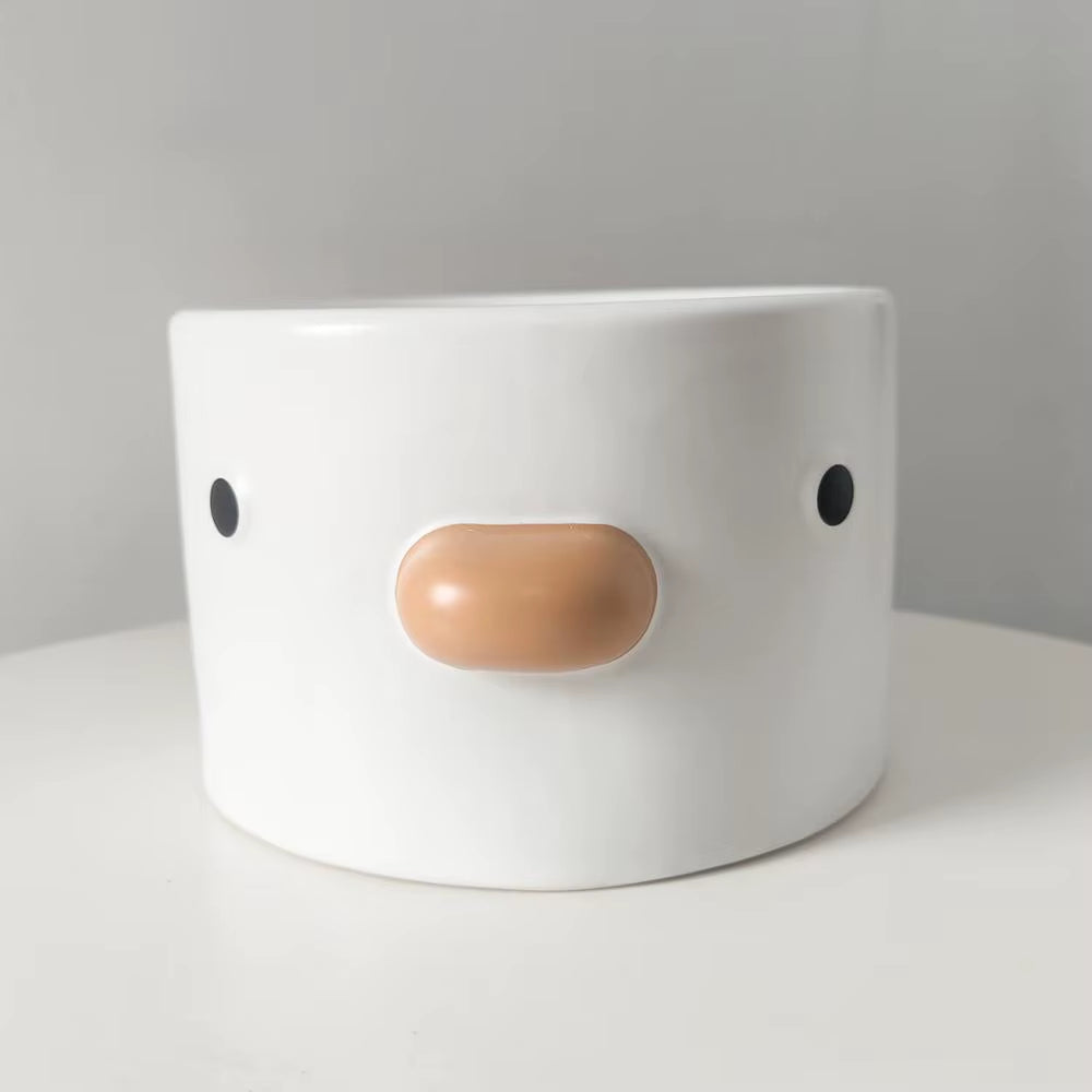 Cute Chick Design Ceramic Pet Cat Dog Bowl MW017 Drinking Bowls for Small Puppy Dogs Adult Cats Feeding Food and Water 200/500Ml