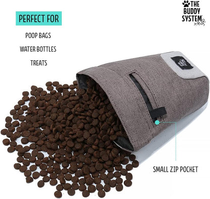 Buddy Bag with Belt - Waist Belt Bag with Magnetic Closure for Pet Training, Running, Walking - Pouch for Treats, Snacks, Toys, Kibble - Pack of 1
