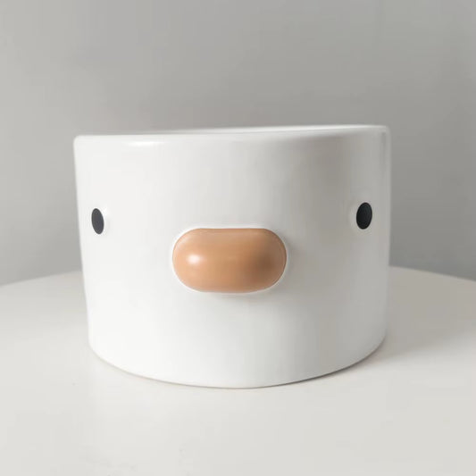 Cute Chick Design Ceramic Pet Cat Dog Bowl MW017 Drinking Bowls for Small Puppy Dogs Adult Cats Feeding Food and Water 200/500Ml