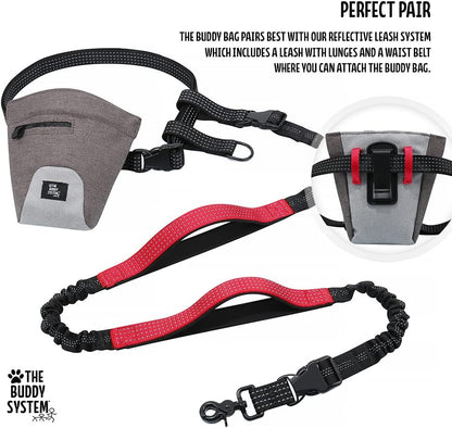 Buddy Bag with Belt - Waist Belt Bag with Magnetic Closure for Pet Training, Running, Walking - Pouch for Treats, Snacks, Toys, Kibble - Pack of 1