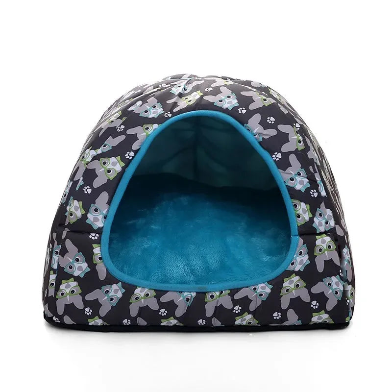 Warm Cat Bed Small Dogs Kittens House Pet Basket Cushion Cat Sleeping Pillow Mat Tent Puppy Lounger Soft Nest Cave Cats Beds