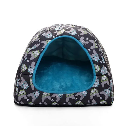 Warm Cat Bed Small Dogs Kittens House Pet Basket Cushion Cat Sleeping Pillow Mat Tent Puppy Lounger Soft Nest Cave Cats Beds